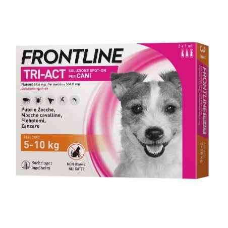 FRONTLINE FRONTLINE TRI-ACT CANI 5-10 KG 3 PIPETTE 1pz