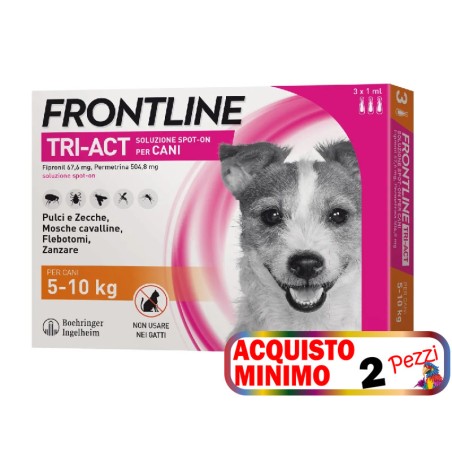 FRONTLINE FRONTLINE TRI-ACT CANI 5-10 KG 3 PIPETTE acquisto minimo 2pz