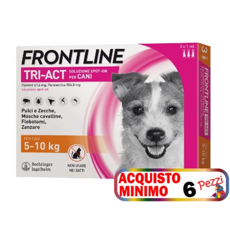 FRONTLINE FRONTLINE TRI-ACT CANI 5-10 KG 3 PIPETTE acquisto minimo 6pz