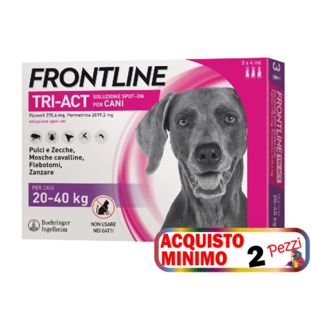 FRONTLINE FRONTLINE TRI-ACT CANI 20-40 KG 3 PIPETTE acquisto minimo 2pz