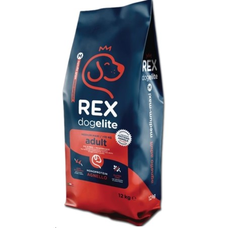  REX DOG ELITE ADULT MEDIUM LARGE AGNELLO KG 12