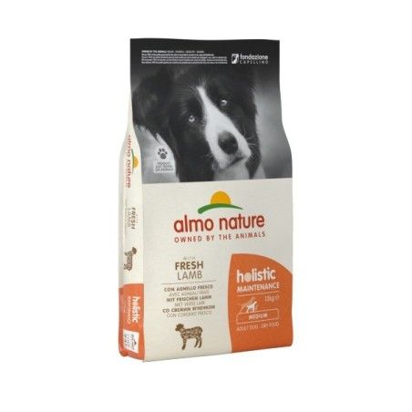 ALMO NATURE HOLISTIC CROQUETTES CANE ADULTO MEDIUM GUSTO AGNELLO E RISO 12Kg