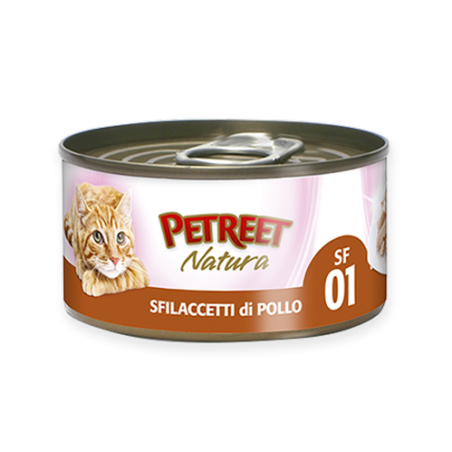 PETREET NATURA SFILACCETTI DI POLLO GR.70