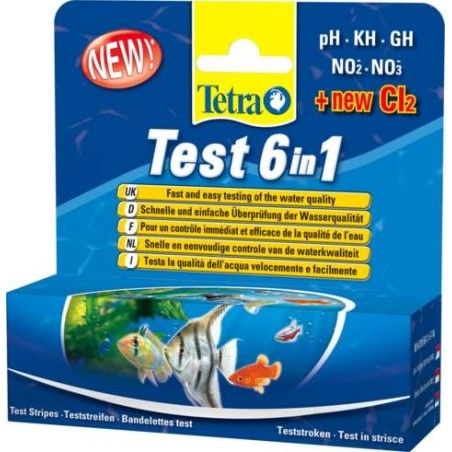 TETRA TEST 25 strip 6 in 1 