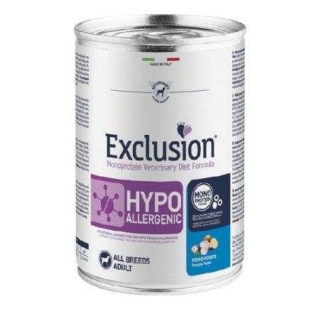 EXCLUSION DIET HYPOALLERGENIC FISH & POTATO 400GR