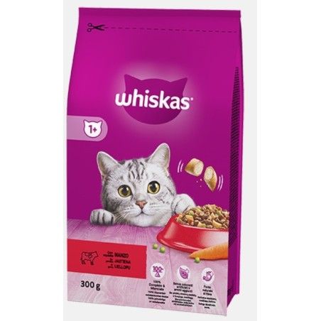 WHISKAS CROCCANTINI GR.300 MANZO