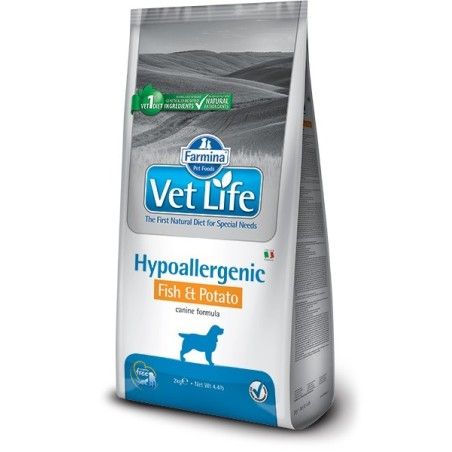 VETLIFE DOG HYPOALLERGENIC FISH KG.12