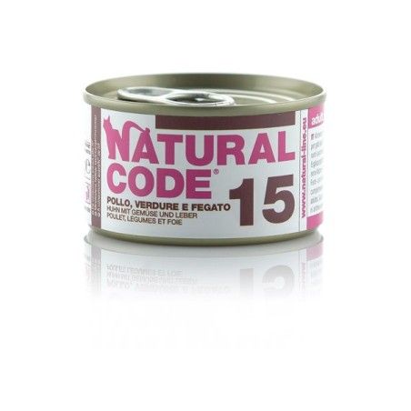 NATURAL CODE GR.85 POLLO VERDURE FEGATO RISO--15-- 