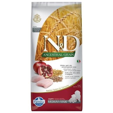 FARMINA N&D ANCESTRAL LOW GRAIN PUPPY MEDIUM/MAXI  POLLO E MELOGRANO KG.2,5