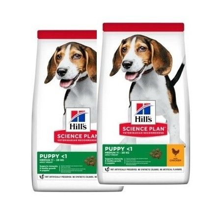 HILL'S SCIENCE PLAN MEDIUM PUPPY ALIMENTO CON POLLO KG.12 *acquisto minimo 2 sacchi*prezzo riferito alla singola confezione*