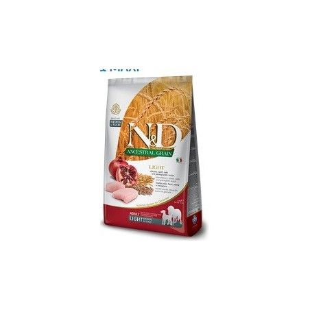 FARMINA N&D ANCESTRAL LOW GRAIN LIGHT MEDIUM/MAXI POLLO E MELOGRANO KG.12 ***SPEDIZIONE GRATIS***