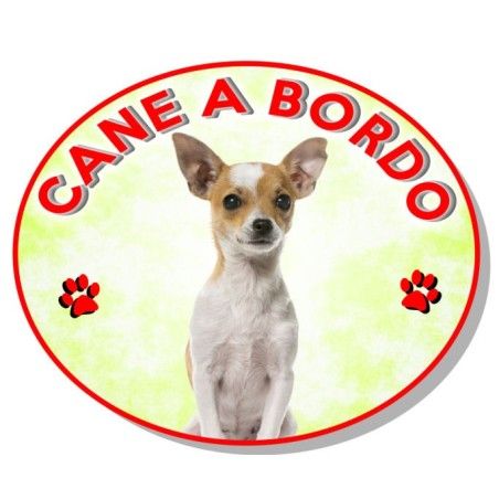 ADESIVO "CANE A BORDO" CHIHUAHUA