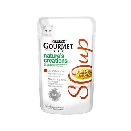 GOURMET NATURE'S CREATIONS SOUP POLLO, PESCE BIANCO E VERDURE GR.40