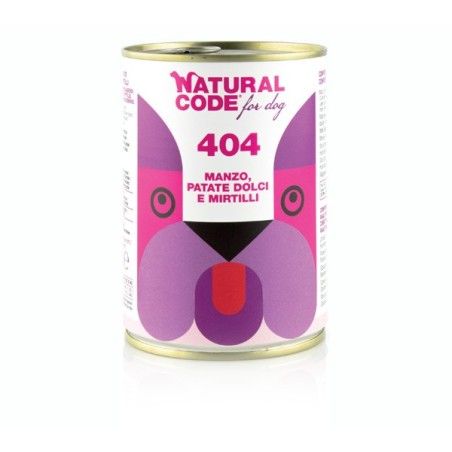 NATURAL CODE GR.400 MANZO PATATE DOLCI MIRTILLI -404-