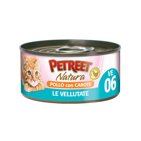 PETREET VELLUTATE GR.70 POLLO CAROTE