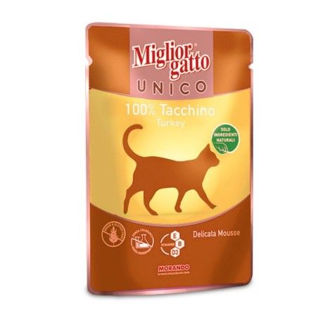 MIGLIOR GATTO UNICO BUSTA GR.85 TACCHINO