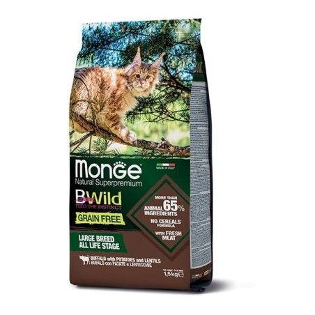 MONGE BWILD GRAIN FREE ALL LIFE STAGE BUFALO PATATE LENTICCHIE KG.1,5