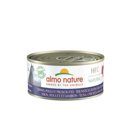 ALMO NATURE HFC GR.150 TONNO POLLO E PROSCIUTTO..