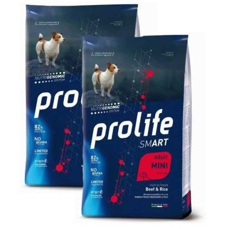 PROLIFE ADULT MINI BEEF & RICE 7 KG *acquisto minimo 2 sacchi*prezzo riferito alla singola confezione*