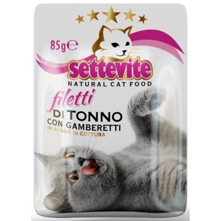 ***NON DISPONIBILE***SETTEVITE BUSTA GR. 85 FILETTI DI TONNO CON GAMBERETTI 