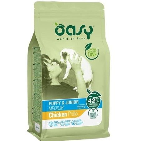 OASY DOG PUPPY JUNIOR MEDIUM POLLO KG 12