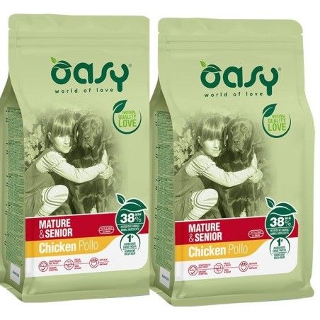 OASY DOG ADULT MATURE SENIOR POLLO KG. 12 *acquisto minimo 2 sacchi*prezzo riferito alla singola confezione*