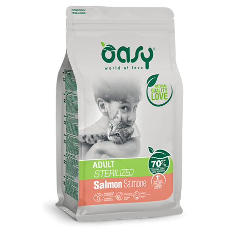 OASY CAT ADULT STERILIZED SALMONE GR. 300