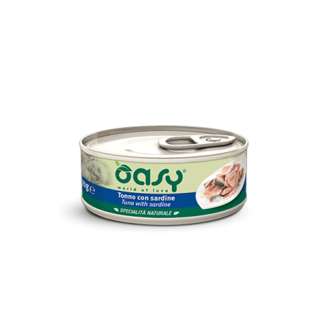 OASY CAT TONNO C/SARDINE 70 GR