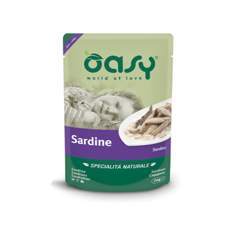 OASY CAT BUSTA NATURALE GR. 70 SARDINE