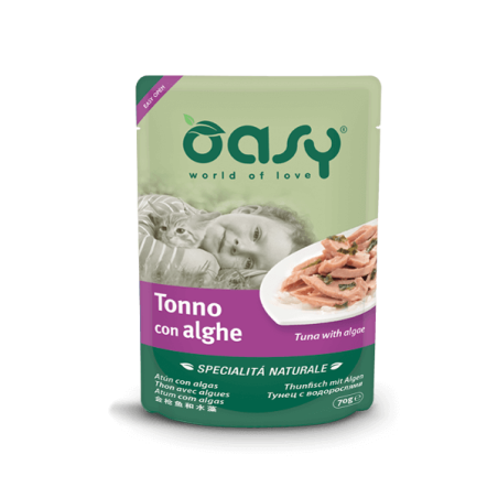 OASY CAT BUSTA NATURALE GR. 70 TONNO ALGHE