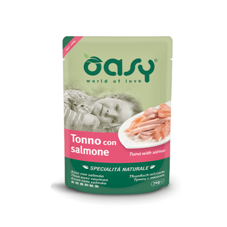 OASY CAT BUSTA NATURALE GR. 70 TONNO SALMONE