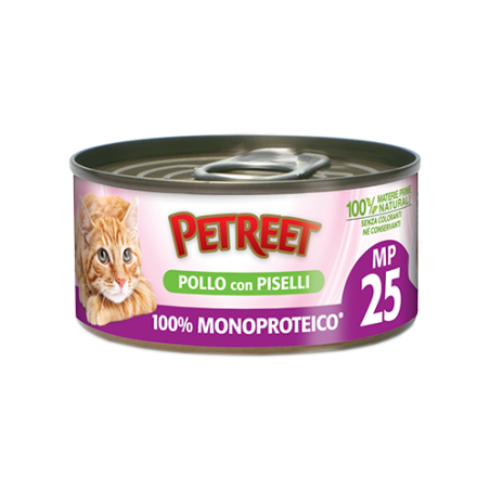 PETREET 100% MONOP. POLLO PISELL GR. 60