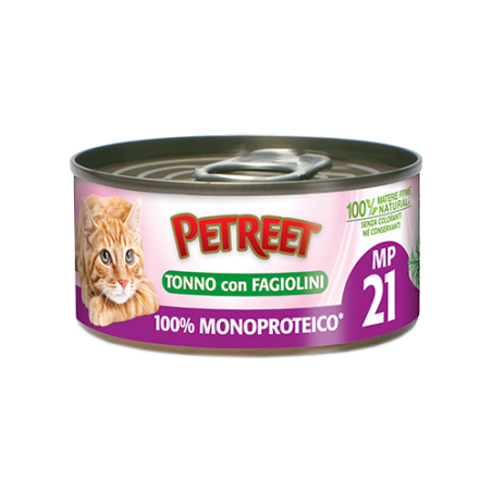 PETREET 100% MONOP. TONNO FAGIOL GR. 60