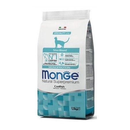 MONGE CAT STERILISED MERLUZZO KG. 1,5