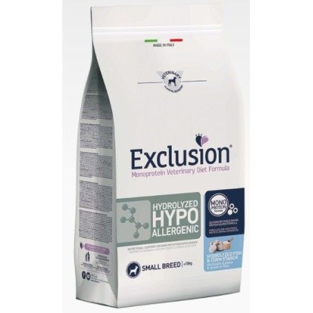 EXCLUSION DIET HYDROLYZED HYPOALLERGENIC HYDRILIZED FISH & CORN STARCH SMALL BREED KG. 2