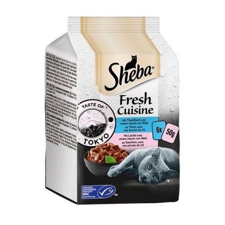 SHEBA DU JOUR TOKIO TONNO SALMONE 6X50 GR