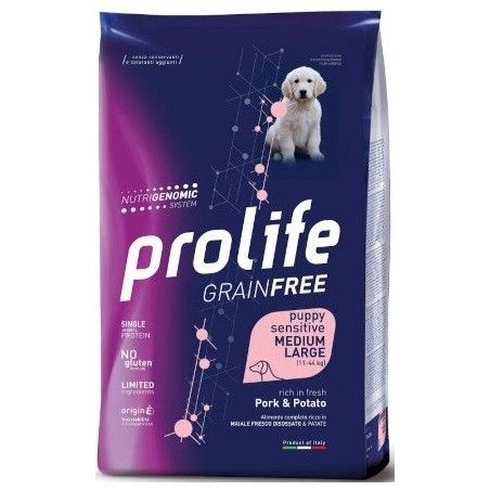 PROLIFE DOG SENSITIV PUPPY PORK&/POTATO MEDIUM/ LARGE KG. 2,5