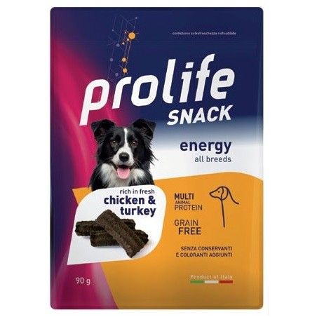 ***NON DISPONIBILE***PROLIFE DOG SNACK SENSITIV ENERGY ( POLLO E TACCHINO ) GR. 90