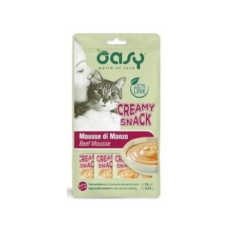 OASY CREAM SNACK MANZO 4X15 ML