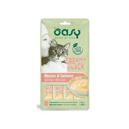 OASY CREAM SNACK SALMONE 4X15 ML