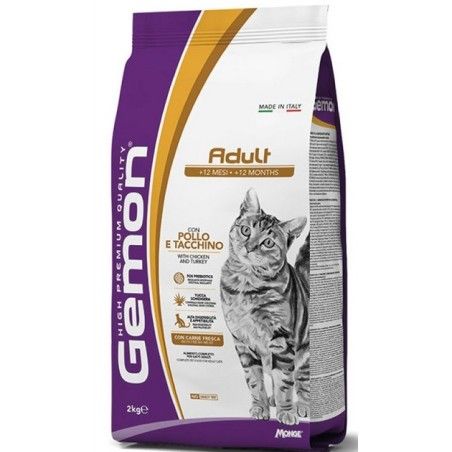 MONGE GEMON CAT ADULT POLLO TACCHINO KG. 2