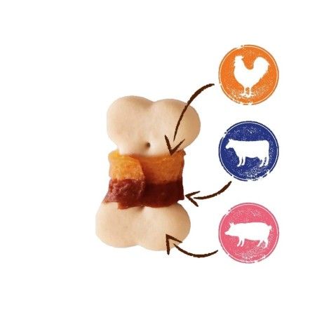 8in1 FLAVOURS TREATS MEATY BISCUITS 100gr