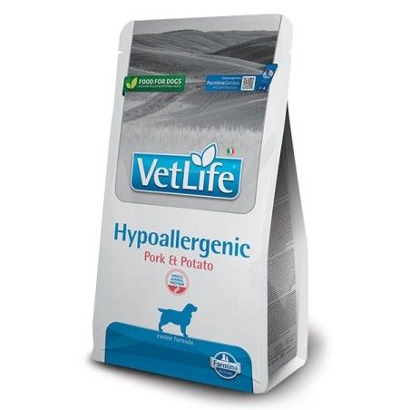 VETLIFE DOG HYPOALLERGENIC PORK KG.12