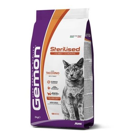 GEMON CAT ADULT STERILIZZATO TACCHINO 7KG