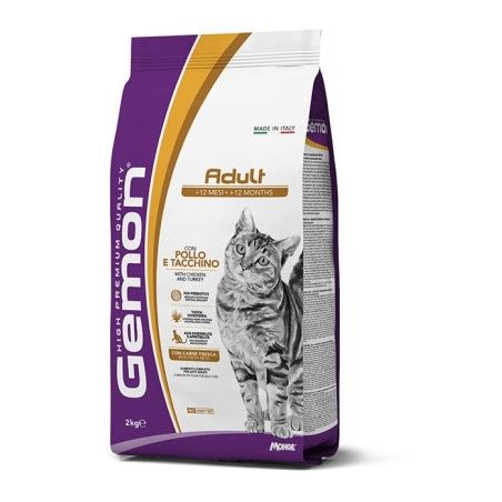 GEMON CAT ADULT POLLO TACCHINO 7KG **acquisto minimo 2 sacchi*prezzo riferito alla singola confezione*