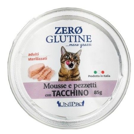 UNIPRO MOUSSE CON PEZZETTI TACCHINO GR 85