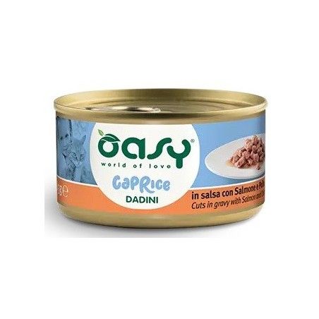 OASY CAPRICE MOUSSE GR.85 DADINI SALMONE E POLLO