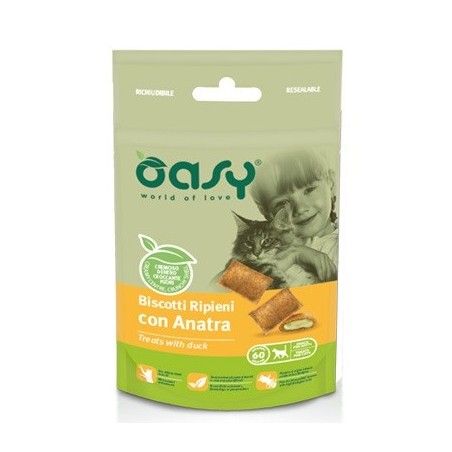 OASY BISCOTTI RIPIENI GATTO GR.60 ANATRA