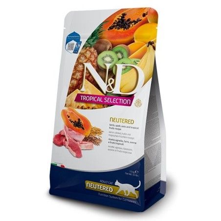 FARMINA N&D TROPICAL FELINE NEUTERED AGNELLO 300gr