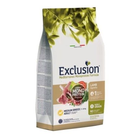 EXCLUSION MEDITERRANEO MONOPROTEIN ADULT MEDIO AGNELLO KG.12